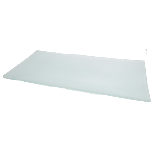 Plateau rectangle verre opaque