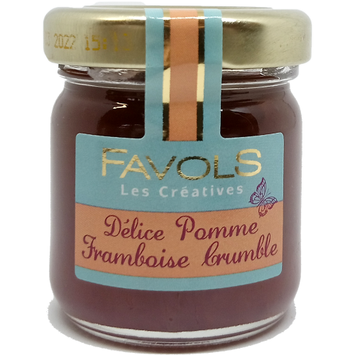 Confiture Pomme Framboise Crumble - 42g