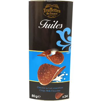 Tuiles au chocolat lait croustillant -80g