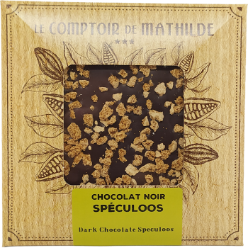 Tablette Chocolat Noir Spéculoos - 80g