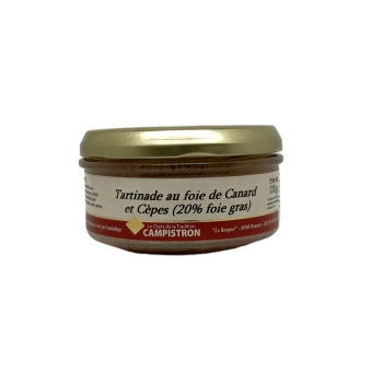 Tartinade de Foie de Canard aux Cèpes (20% foie gras) - 120g